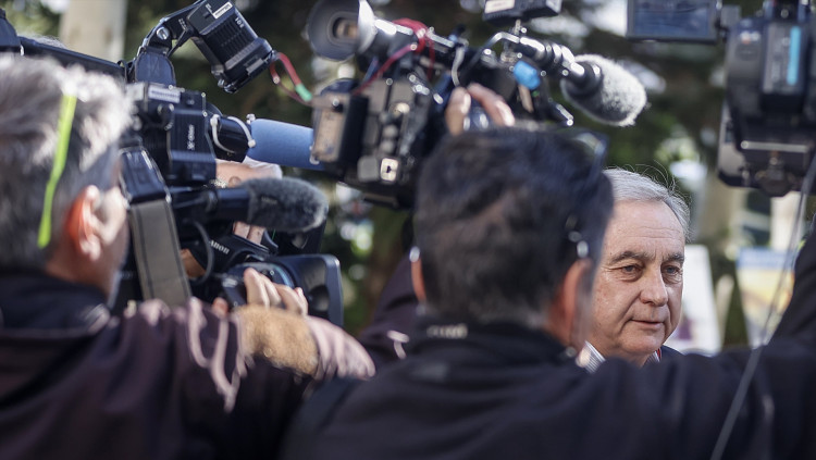 Joaquín Barceló, més conegut a 'Pachano', en la seua entrada a la Ciutat de la Justícia| Europa Press