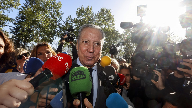 L'expresident de la Generalitat Valenciana, Eduardo Zaplana, a la Ciutat de la Justícia de València| Europa Press/Rober Solsona