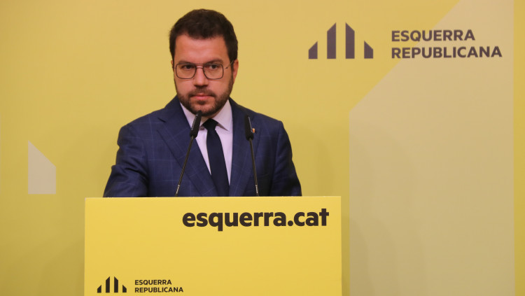 El president català en funcions Pere Aragonès. Agència Catalana de Notícies