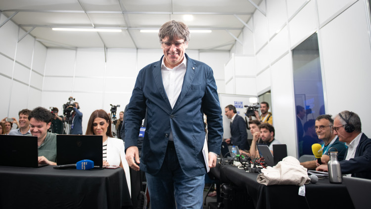 El president a l'exili, Carles Puigdemont. Europa Press