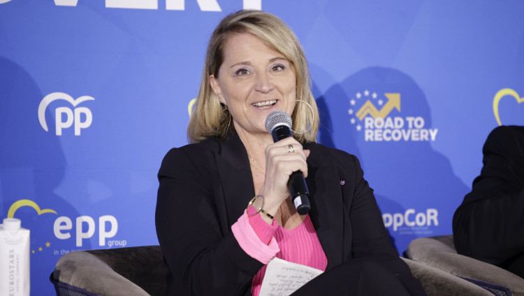 Rosa Estaràs, secretària general del PP al Parlament Europeu i candidata illenca del partit a les eleccions europees. Europa Press