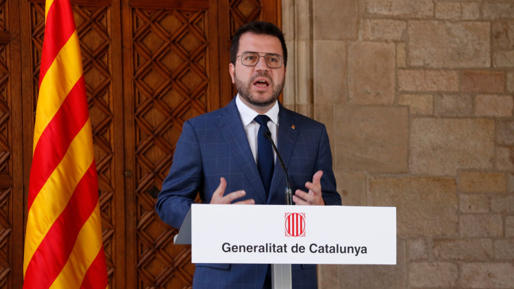 El president català en funcions, Pere Aragonès. Agència Catalana de Notícies