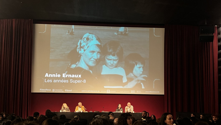 Xarrada sobre Les années Super-8 amb Annie i David Ernaux, a la Filmoteca de Catalunya, el passat 12 de juny