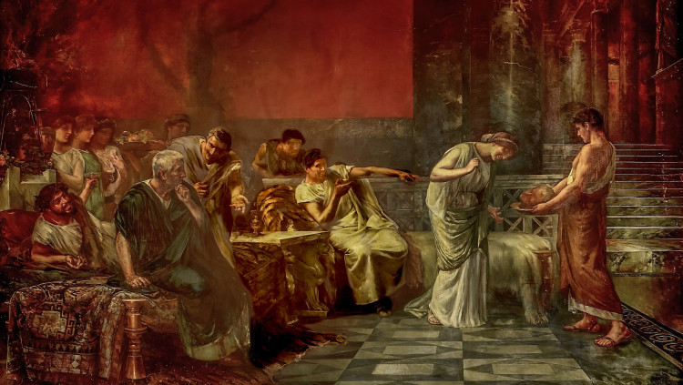 Fúlvia acaba transformada, per la història i l’art, en una harpia d’una crueltat més enllà de la mort, rancuniosa i venjativa, amb agulles com espases per travessar la llengua del pobret Ciceró.