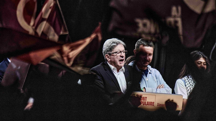 El líder de la França Insubmisa i motor del Front Popular, Jean-Luc Mélenchon| Europa Press