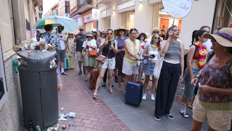 Protesta contra el turisme massiu a Mallorca. Europa Press