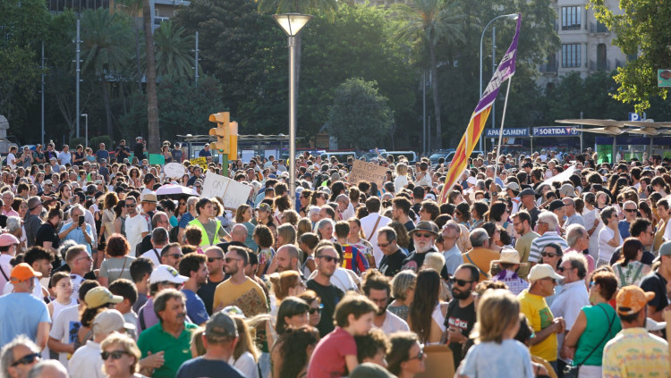 Manifestació a Palma contra la massificació turística. Europa Press