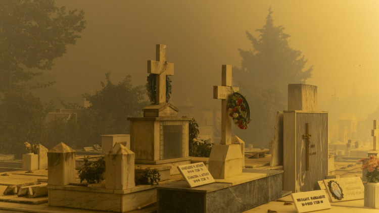 Cementiri de Penteli, al nord d'Atenes. Europa Press