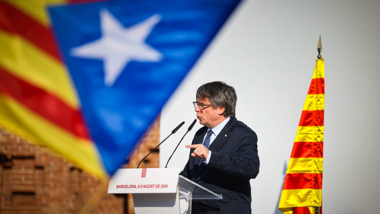 Puigdemont en la seua visita fugaç a Barcelona / Agència Catalana de Notícies. Europa Press