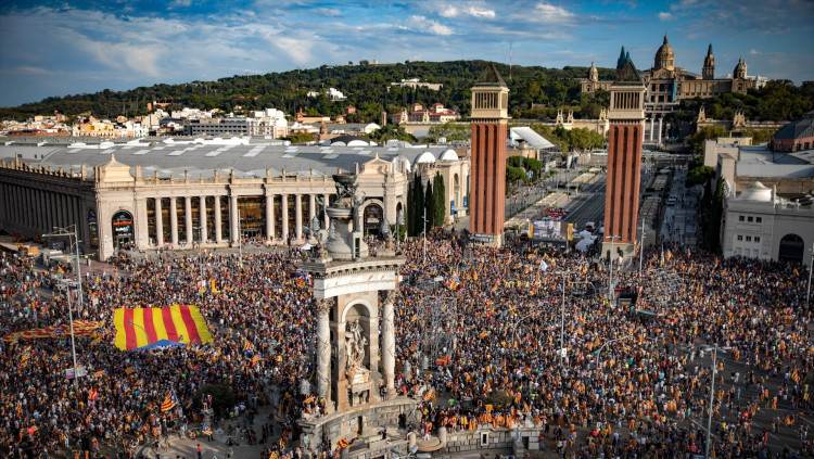 Manifestació en motiu de la Diada de 2023 convocada per la ANC.. Europapress