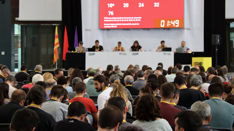 Estampa de l'assemblea nacional de la CUP| Agència Catalana de Notícies