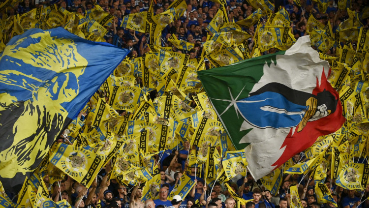 La Curva Nord, la graderia ultra de l’Inter de Milà, ha estat esquitxada per les relacions d’alguns dels seus dirigents amb el crim organitzat| Europa Press. Europa Press