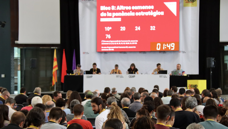 Assemblea Nacional de la CUP a Sabadell, celebrada el 21 de setembre. Agència Catalana de Notícies
