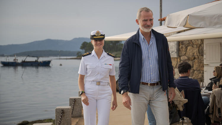 El rei espanyol Felipe VI i la princesa Leonor en una imatge recent. Europa Press