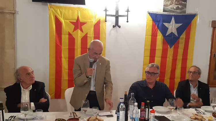 Acte recent de l'Assemblea Sobiranista de Mallorca amb els presidents Albinyana, Soler i Torra