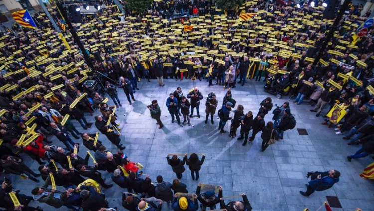 Concentració a Sant Vicenç dels Horts. Esquerra Republicana
