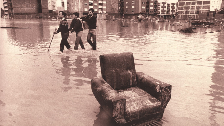Pantanada de 1982. Jesús Ciscar / Arxiu EL TEMPS