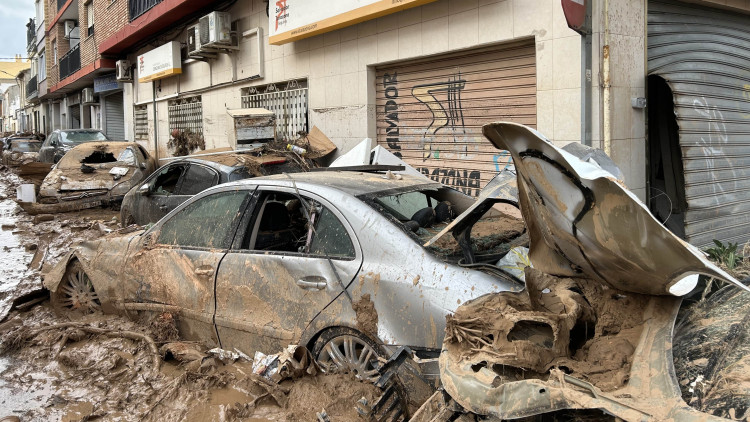 Estampa de la devastació a l'Horta Sud| Arxiu EL TEMPS. 