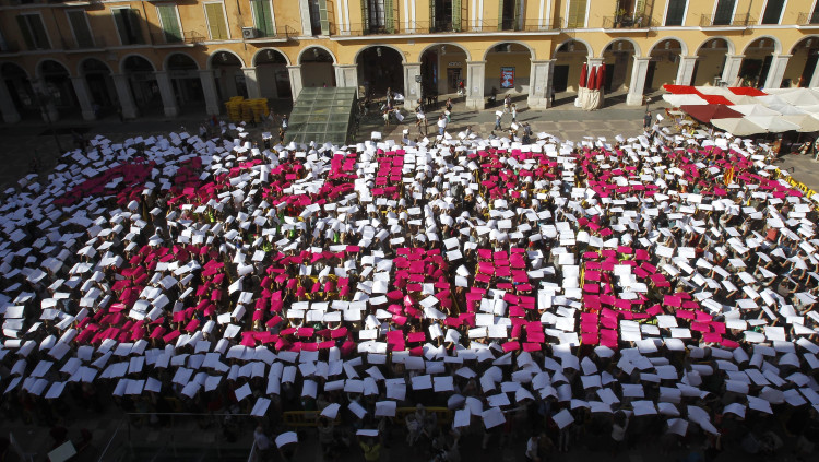 Manifestació del GOB a Palma. Europa Press