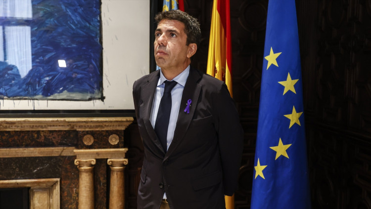 Carlos Mazón, aquest dilluns.. Europa Press