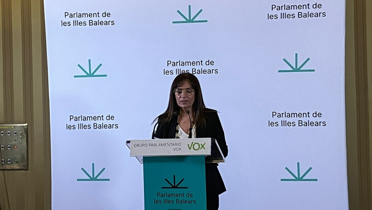 Manuela Cañadas, portaveu de Vox al Parlament Balear. Europa Press