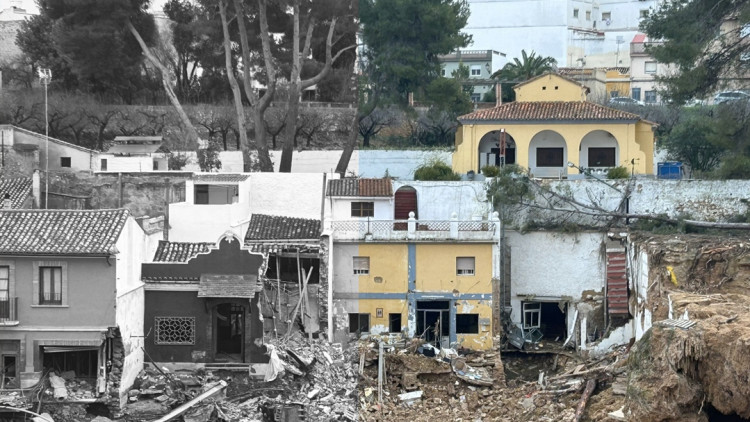 Xiva, a la Foia de Bunyol, és un dels municipis més afectats per la barrancada.. Violeta Tena