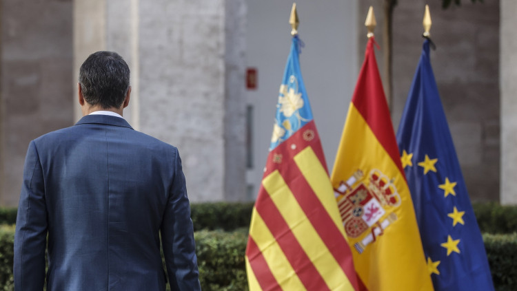 Pedro Sánchez, fotografiat a la delegació del Govern al País Valencià en la visita que va fer el 23 de gener passat.. Europa Press