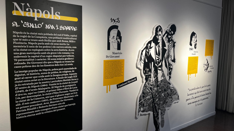 Exposició a la biblioteca Jaume Fuster: «Negra de tres colors: Barcelona, Marsella, Nàpols»