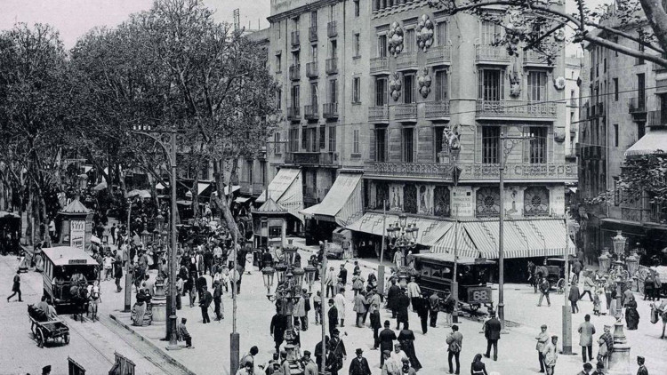 La Rambla de les Flors de Barcelona a finals del segle XIX
