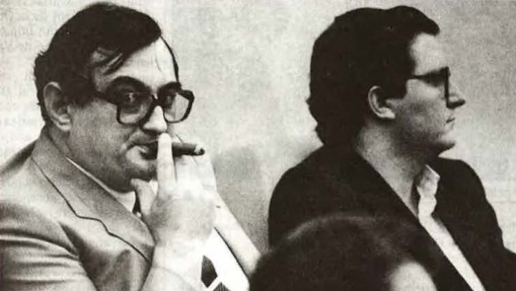 Joaquín Vidal Negre i Joaquín Santos Matas, dos diputats que volen acabar amb el valencià. Arxiu EL TEMPS