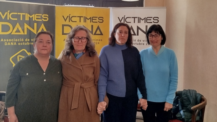 Estampa de la presentació de l'Associació de Víctimes de la DANA| Moisés Pérez. 