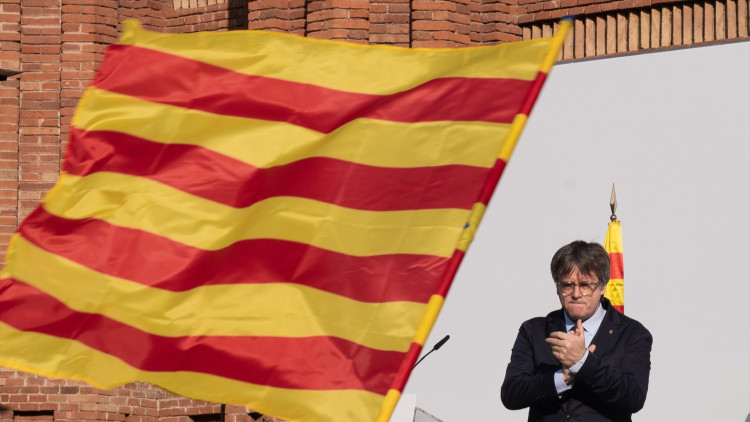 Carles Puigdemont en el seu retorn a Catalunya| Europa Press. 