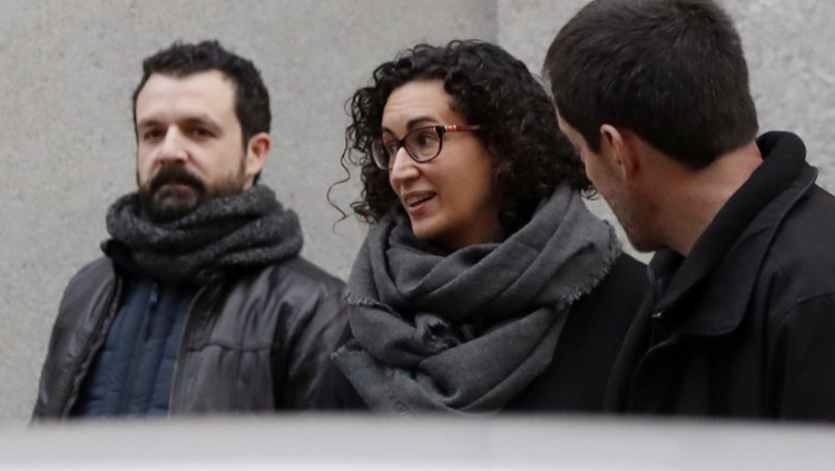 Marta Rovira a l'entrada del Tribunal Suprem. Efe