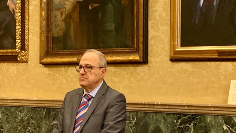Josep Codony, nou director general d'IB3, durant l'acte de possessió del càrrec