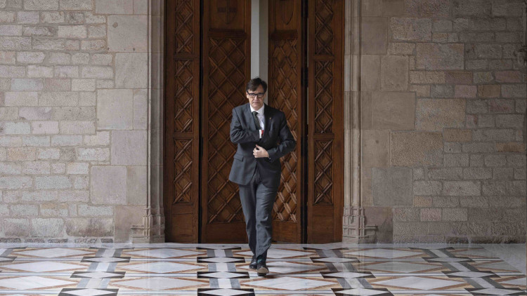 Salvador Illa, en una imatge recent al Palau de la Generalitat.. Europa Press
