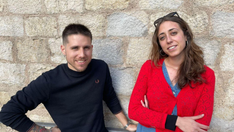 Arnau Barquer i Mercè Amich, membres de l'equip editorial de Nexe Nacional| Nexe Nacional. 