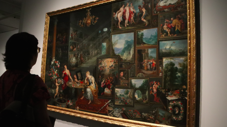 "La Vista i l'Olfacte", una obra col·lectiva de Brueghel, Van Balen i Frans Franken II, entre d'altres. ACN