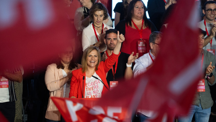Pilar Bernabé, el cap de setmana passat, quan fou escollida secretària general del PSPV a la ciutat de València.. Europa Press