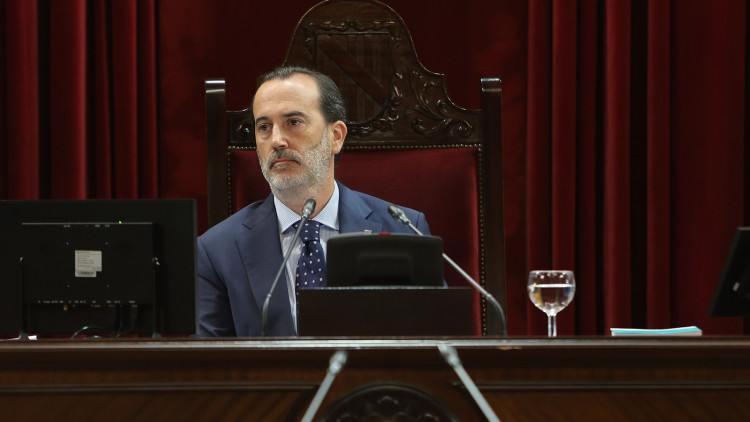Gabriel Le Senne, de Vox, president del Parlament balear.