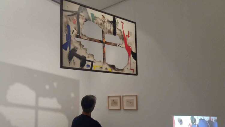 L'obra 'Tela cremada', del 1973.