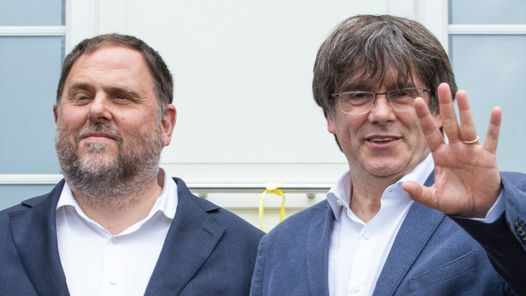 Oriol Junqueras, líder d'ERC, i Carles Puigdemont, referent de Junts per Catalunya| Europa Press. 
