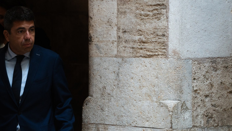 El president valencià, Carlos Mazón, en una imatge recent al Palau de la Generalitat.