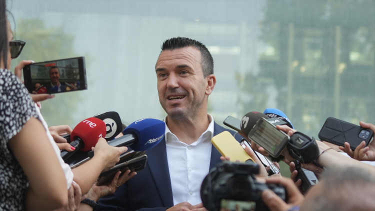 Vicent Mompó, president de la Diputació de València, a la porta de la Ciutat de la Justícia| Europa Press