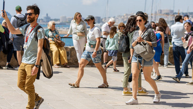 Turistes a la zona històrica de Palma (Foto: Europa Press)
