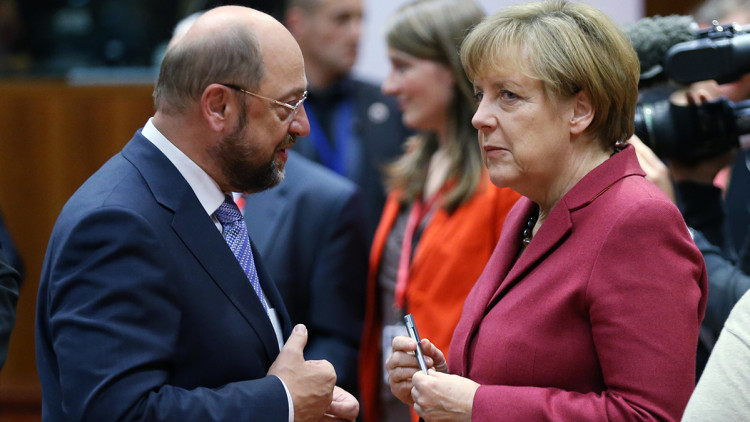Angela Merkel i Martin Schulz