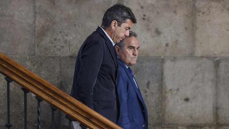 El cap del Consell, Carlos Mazón, i el vicepresident Francisco José Gan Pampols| Europa Press. 