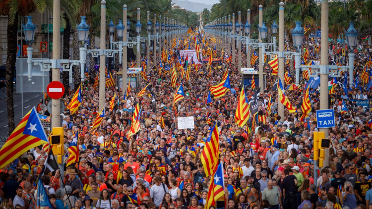 Estampa de la diada nacional catalana| Europa Press. 