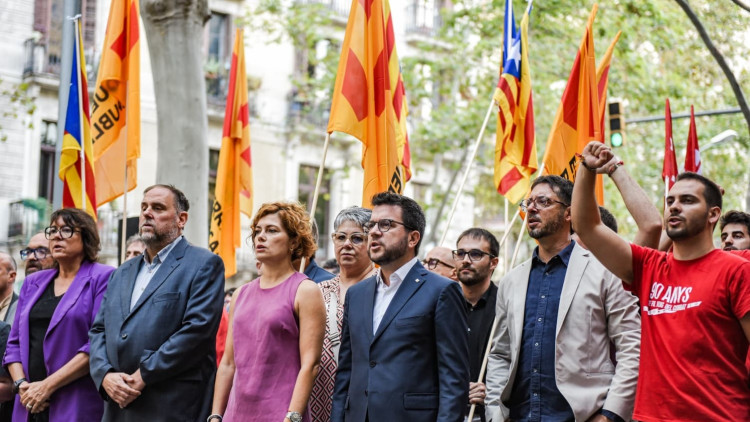 La comandància d'ERC a l'ofrena floral de la diada catalana| Europa Press. 