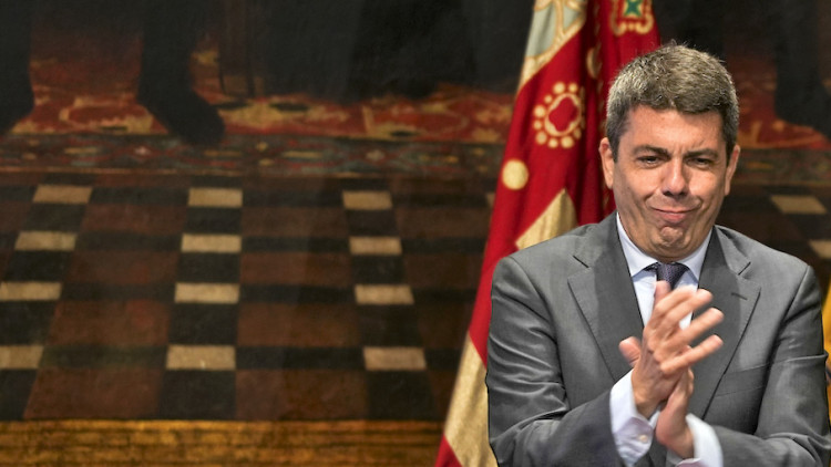 Carlos Mazón, en una imatge captada en el Palau de la Generalitat.. Europa Press