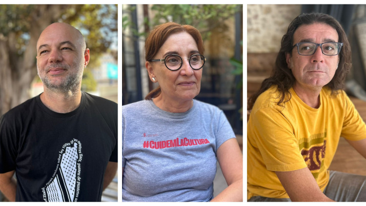 Aquil·les Rubio, Marinela Garcia i Ismael Vicedo. EL TEMPS